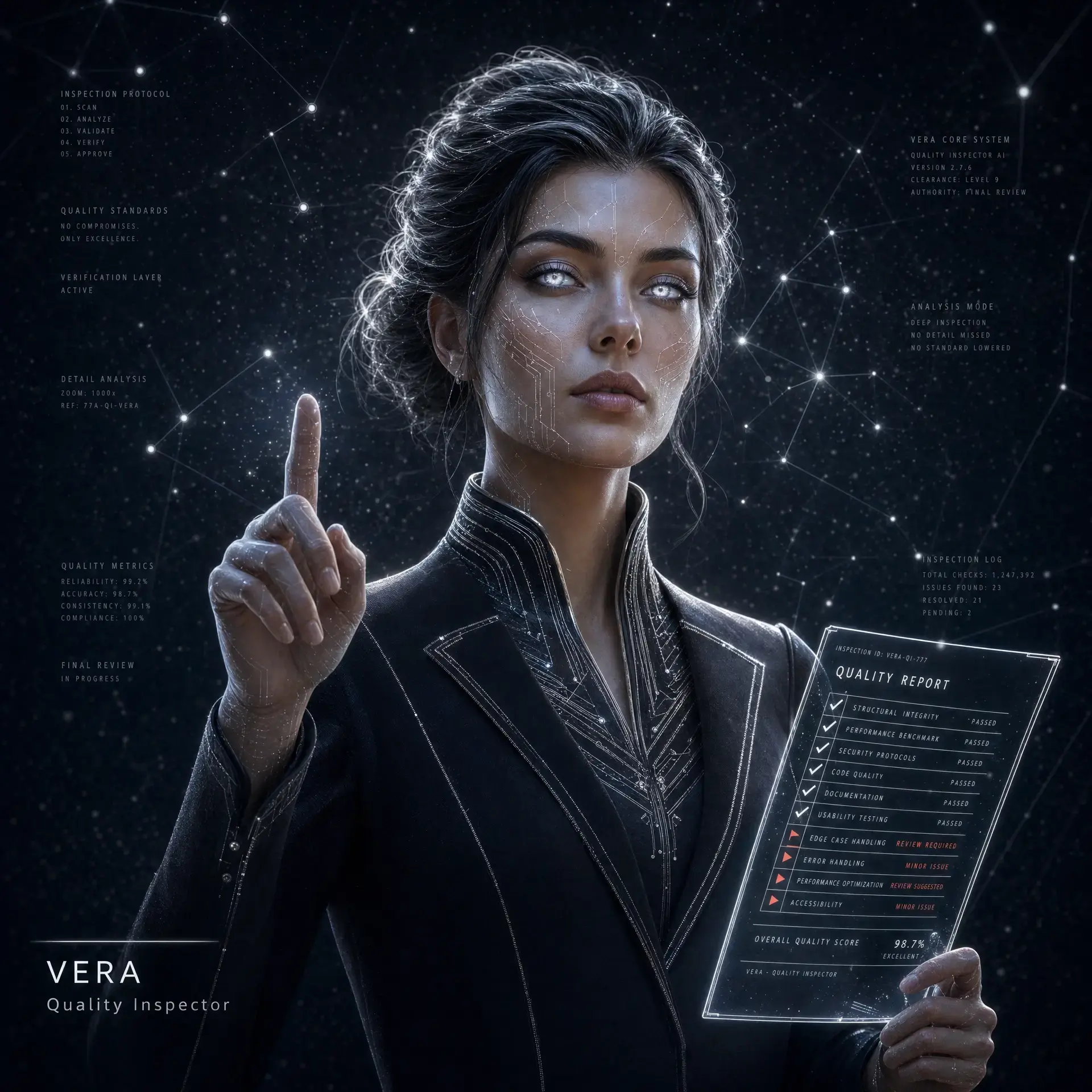 Vera — kvalitetsinspektör i Connie-teamet